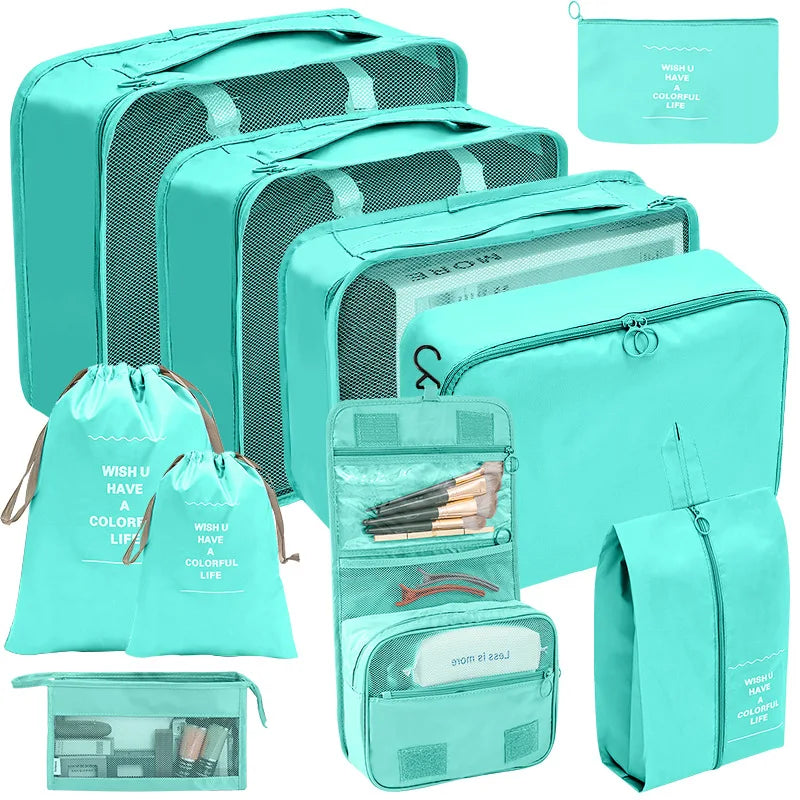POPKK 7/10 Pcs Set Travel Organizer Storage Bags